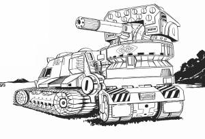 Раскраски танки геранта