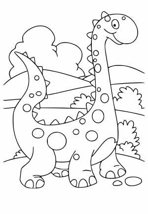 Раскраска Дошкольные Динозавр