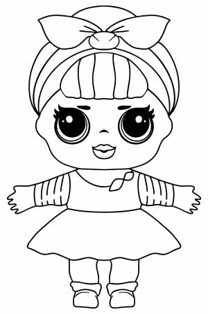 Раскраски Куклы ЛОЛ для девочек Распечатать и Онлайн Бесплатно!