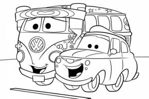 Раскраски Мультфильм про машины