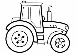 Раскраска Детский трактор