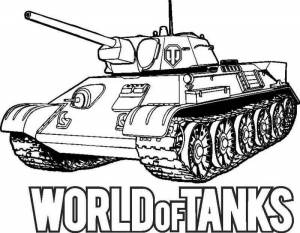 Раскраски Мир танков