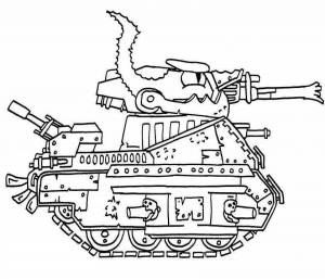 Раскраски Живые танки