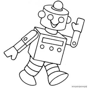 Раскраски Роботы для детей 4 5 лет