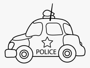 Раскраски Полиция машина для детей 3 4 лет
