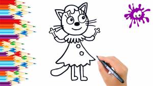 Как нарисовать героев мультика Три кота