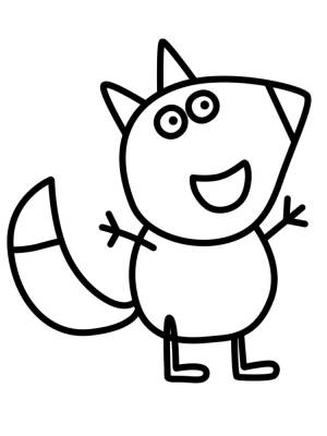 Интересные и полезные картинки свинка Пеппа для детей, которые любят рисовать и раскрашивать