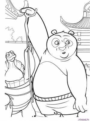 Раскраска Кунг-фу панда 21