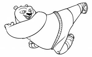 Раскраска Кунг-Фу панда