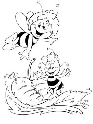 Раскраски Раскраска Пчелка майя пчела детские
