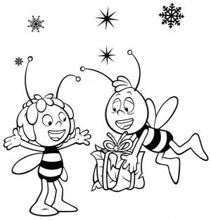 Раскраска из мультфильма Пчелка Майя