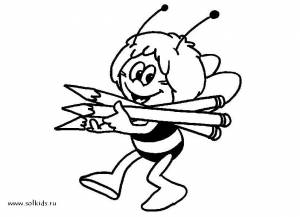 Раскраски Пчелка Майя для детей