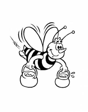 раскраски по мультфильму пчелка майя