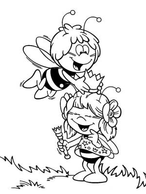Раскраски Пчелка Майя