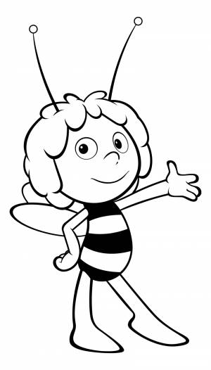 Пчела Майя раскраска для детей