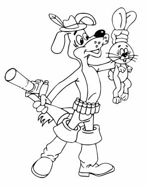Шарик и заяц из Простоквашино