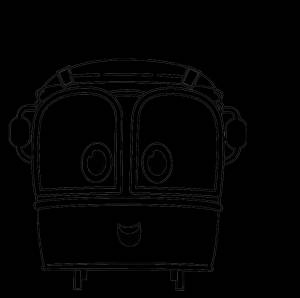 Раскраска Роботы поезда Джинни