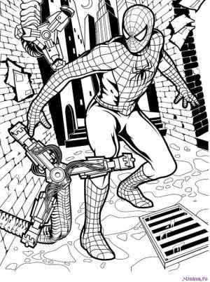 Раскраска Человек паук 5