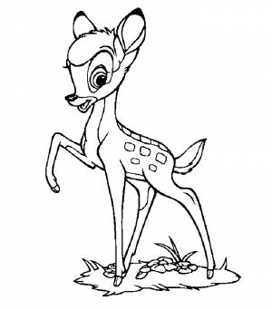 Pаскраска Bambi 128688