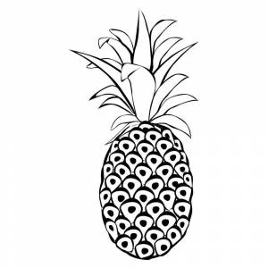 Раскраска Ананас