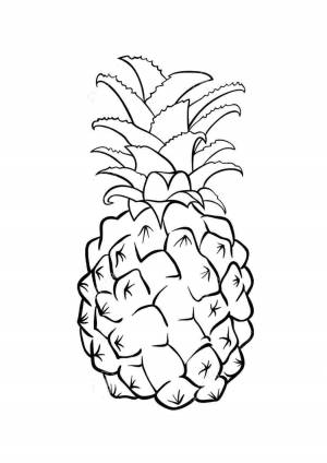 Раскраска ананас