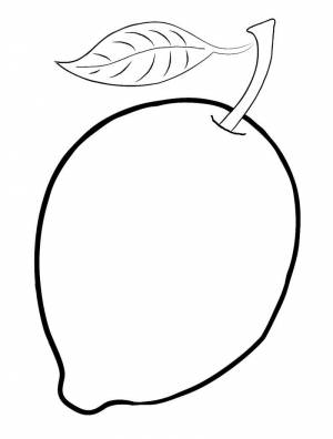 Раскраска лимон