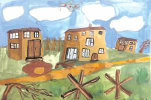 Дети рисуют войну и победу