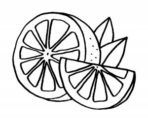 Раскраска лимон