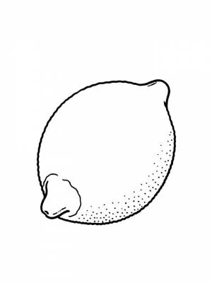 Раскраски Лимон   в формате