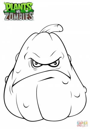 Раскраска Растения против Зомби