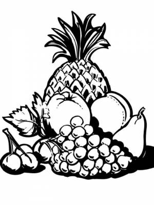 Раскраска Натюрморт  картинку онлайн