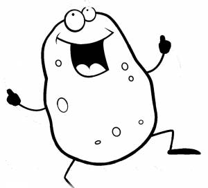 Раскраска картошка