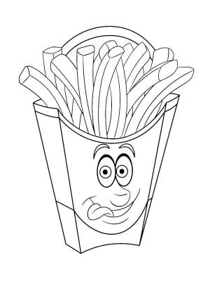 Раскраски Картофель Фри