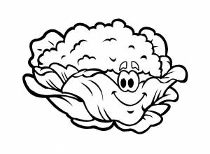 Раскраска цветная капуста
