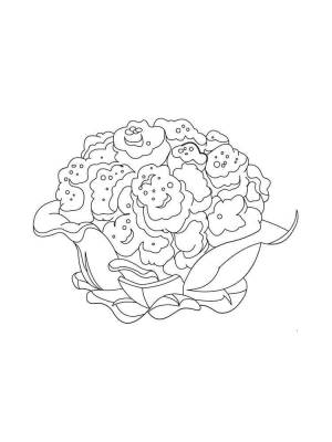 Раскраска Цветная капуста