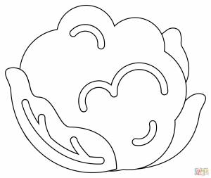 Раскраска Цветная капуста