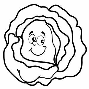 Раскраска Многослойная капуста