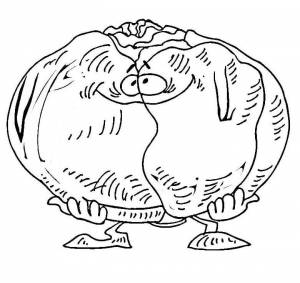 Раскраска Капуста 22