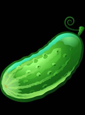 Раскраска Огурец