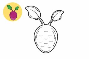 Книжка-раскраска фиолетовый редис