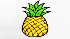 How To Draw Pineapple