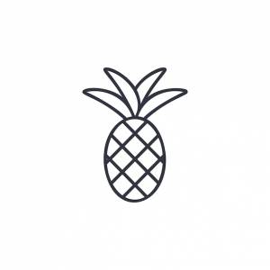 Раскраска ананас