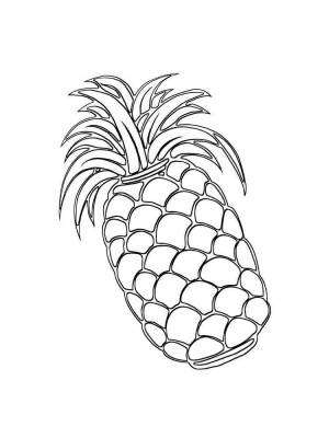 Раскраска Ананас