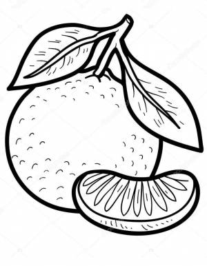 Раскраска Апельсин и Долька 1