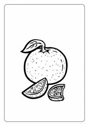 Раскраска Апельсин и Долька 3