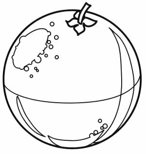 Раскраска Красивый апельсин