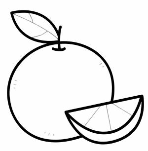 Раскраска Сочный апельсин