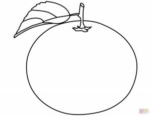 Раскраска Апельсин