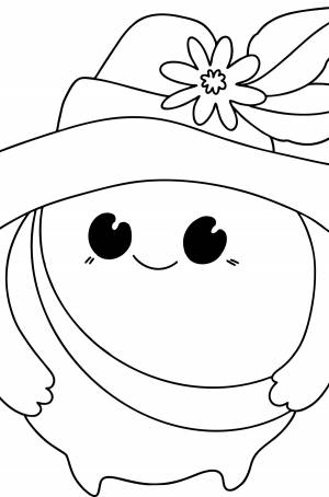 Раскраска Мультяшный апельсин ♥ Онлайн и !