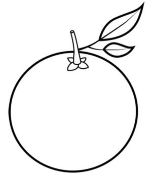 Простой пример как нарисовать апельсин